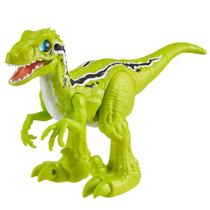 Robo Alive Realista Eletrônico Rampaging Raptor Verde