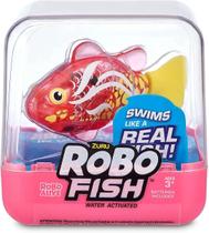 Robô Alive Robô Fish 8 Cm - Nada De Verdade - Laranja - Fun
