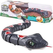 Robô Alive Serpente Cobra Rastejante Eletrônica Candide 1121