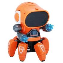 Robo Aranha Dançarino a Pilha com Luz e Som