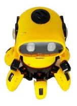 Robô Aranha Dançarino Brinquedo Com Som E Luz(Amarelo)