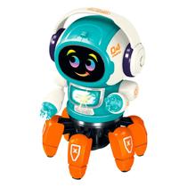 Robô Aranha Dançarino Dacing Robo DJ Som Luz Brinquedo Menino Dm Toys