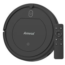 Robô Aspirador Amvox 3 Funções ASP 018 Black 1500 mAh Bivolt