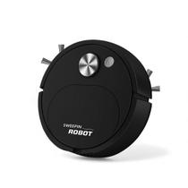 Robô Aspirador de Pó Automático Preto Recarregável USB