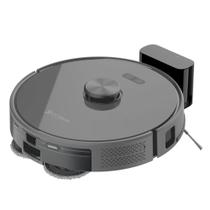 Robô Aspirador de Pó e Passa Pano KABUM! smart K1000 - Mapeia, MOP rotativo, 7000PA, APP, Alexa/Google, Bivolt, Cor Inox/Cinza - KSAR1000CZ