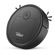 Robo Aspirador de Po Portatil Automatico 1200PA Recarregavel Preto Robo Aspirador de Po Portatil Automatico 1200PA Recarregavel Preto