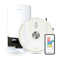 Robô Aspirador Ropo Glass 5 Pro Autolimpante com Esterilização, Alto poder de sucção, aspira e passo pano.