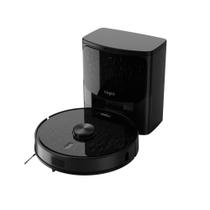 Robô Aspirador Ropo Laser + Estação Autolimpante 3 em 1 Google, Alexa, Controle por App Preto - 220v