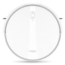 Robô Aspirador Ropo Laser Slim Branco 7,6cm Altura Aspira e Passa Pano Navegação a Laser App Robô Aspirador Ropo Laser Slim Branco 7,6cm Altura Aspira e Passa Pano Navegação a Laser App