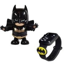 Robô Boneco Dançarino+Relógio digital infantil Batman - SMACTUDO Robô Boneco Dançarino+Relógio digital infantil Batman - SMACTUDO