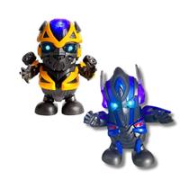 Robô boneco transformers dançarino musica e luz Robô boneco transformers dançarino musica e luz