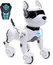 Robô Cachorro Interativo Top Race - Recarregável para Crianças de 5 a 7 Anos