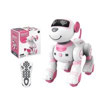 Robô Cachorro Programável com Comando de Voz e Touch - Brinquedo Interativo com Música e Stunts
