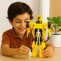 Robô Carrinho Controle Remoto Super Guardiões Transforma Luz Som Brinquedo Criança Presente Carro