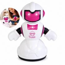 Robô Controle Remoto Rosa Brinquedo Infantil Com Luz Som Movimento Interativo Robô Controle Remoto Rosa Brinquedo Infantil Com Luz Som Movimento Interativo