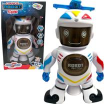 Robo Dançarinho Spin Brinquedo Que Dança Som e Luzes Robot