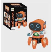 Robô Dançarino Brinquedo Infantil Com Som Luz E Movimentos(FOFURA)(Laranja) Robô Dançarino Brinquedo Infantil Com Som Luz E Movimentos(FOFURA)(Laranja)
