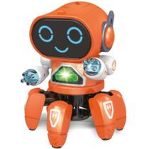 Robô Dançarino com LUZ e Som 17CM (cores Sortidas)