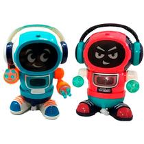 Robô Dançarino com Luzes Música Rotação 360 Sortido ZR156-3 - Dorémi