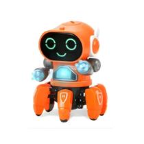 Robô Dançarino Infantil com Som e Luzes Cor:Laranja Robô Dançarino Infantil com Som e Luzes Cor:Laranja