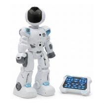 Robô de Brinquedo Interativo Musical Luz Som Anda Dança Controle Remoto