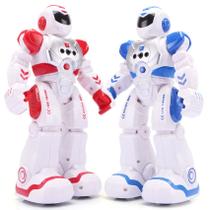 Robô de controle remoto inteligente para crianças robô programável (azul) - generic
