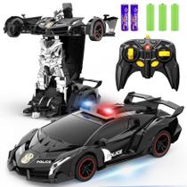Robô de transformação FDJ de carro de controle remoto 1:18 Scale Kids