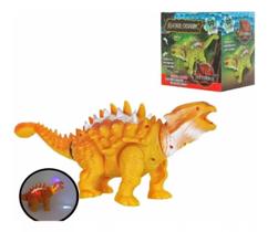 Robô Dinossauro Anquilossauro Som Luz E Movimento Infantil