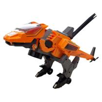 Robô Dinossauro Dinocóptero Vira Helicópero Auto Robótico