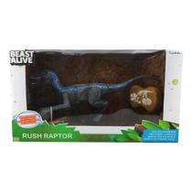 Robô Dinossauro Rush Raptor com Controle Remoto 7 Funções Candide 1133