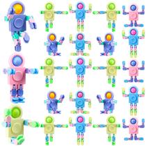 Robô Fidget Spinners Hanaive transformável, 24 unidades para crianças