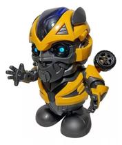 Robo Inteligente Dança Brinquedo Luz Som Mexe Braços Pernas Personagem Robot Movie