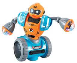 Robô Legal Robô Com Rodas Luzes E Som Braskit 7209