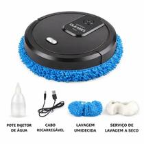Robô Mop Automático Com Limpeza Seca Ou Molhada Branco Entrega Rápida