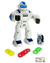 Robo Musical com Acessorios Sensor Movimento Som Luzes Lanca Discos BBR Toys Brinquedo Recreativo