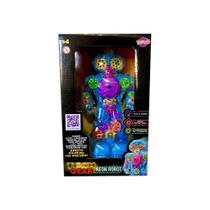 Robo Neon Transparente Tech Gear Luz e Som Toyng 46826