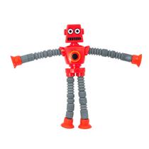 Robô Pop It Tubo LED ul 40cm - Alívio Estresse Robô Pop It Tubo LED ul 40cm - Alívio Estresse