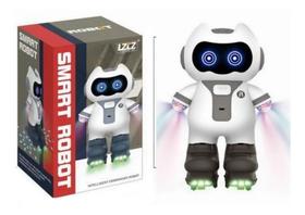 Robô Smart De Brinquedo Luzes Som E Movimento