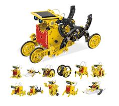 Robô transformador movido a energia solar PicassoTiles STEM 12 em 1