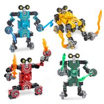 Robô transformável Fidget Spinner Toy Chilvil para crianças x4