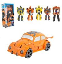 Robo transforme carro fusca super guardioes da terra defensor com acessorio colors - KENDY