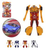 Robo transforme carro hero squad super robo com acessoiro colors na cartela wellkids