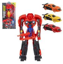 Robo transforme carro sport guardioes da terra veloz com acessorio colors - Kendy