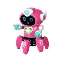 Robô universal elétrico infantil Cool Light Music Brinquedo mecânico robô ambulante