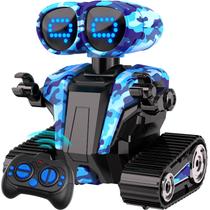 Robot RC MindPal Camuflaje Azul con Ojos LED que Bailan y Cantan