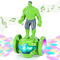 Robot Toy Car BMESSE para crianças de 4 a 6 anos com música e luzes verdes