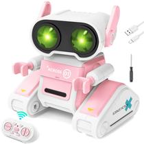 Robot Toy OYMMENEY Remote Control LED Music Crianças de 3 a 9 anos