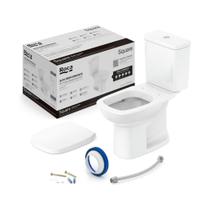 Roca, Debba, C329723003, Kit Vaso Sanitário com Caixa Acoplada e Assento Soft Close Square, Branco Roca, Debba, C329723003, Kit Vaso Sanitário com Caixa Acoplada e Assento Soft Close Square, Branco