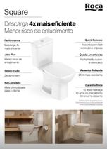 Roca Incepa Kit Vaso Debba Square C/cx Acop Completo Pp Br