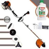 Roçadeira 5 Em 1 Completa Terra GRHB430 Bipartida À Gasolina 43cc Ideal Para Todos os Tipos de Trabalhos Com Carretel, Lâmina 2 Pontas, Lâmina 3 Pontas, Lâmina 40 Dentes, Lâmina 80 Dentes + ÓLEO STIHL Roçadeira 5 Em 1 Completa Terra GRHB430 Bipartida À Gasolina 43cc Ideal Para Todos os Tipos de Trabalhos Com Carretel, Lâmina 2 Pontas, Lâmina 3 Pontas, Lâmina 40 Dentes, Lâmina 80 Dentes + ÓLEO STIHL